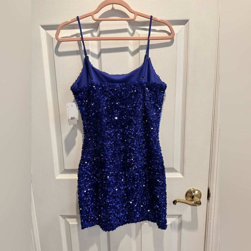 BP Night Out Sequin Sapphire blue Camisole Dress in size small - Picture 7 of 10